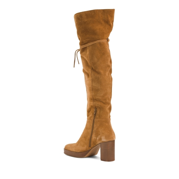 NWB FREE PEOPLE suede echo platform over the knee boot - Picture 10 of 15